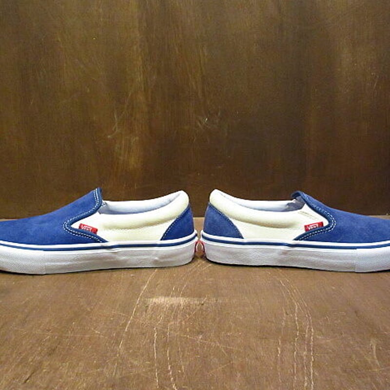 新品未使用 VANS SLIP-ON PRO Navy/Classic White Size 
