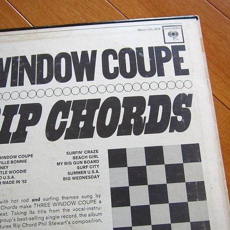 THE RIP CHORDS●THREE WINDOW COUPE COLUMBIA CL 2216●210806t1-rcd-12-rkレコード米盤US盤米LPオリジナルモノmonoサーフロック