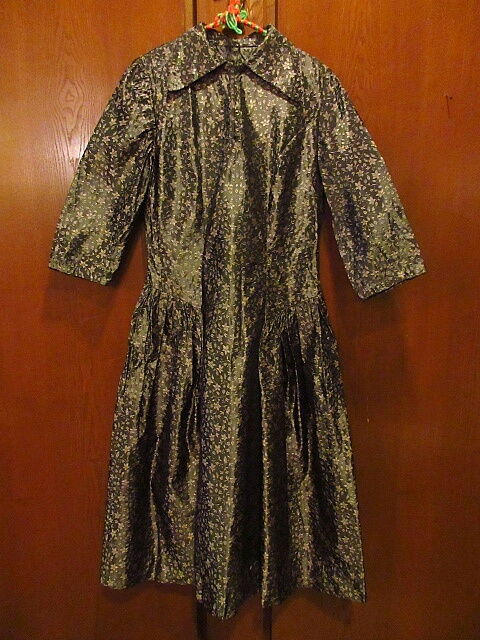 Vintage 50s ロカビリー 花柄レースワンピース アメリカ古着 fit=scale-down,w=1200