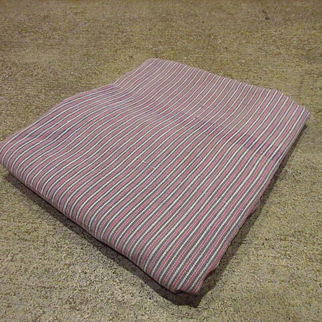 ビンテージ~70's●ストライプコットンファブリックsize 164cm×91.5cm●201225f9-fbrハンドメイド雑貨生地リペアはぎれレトロ