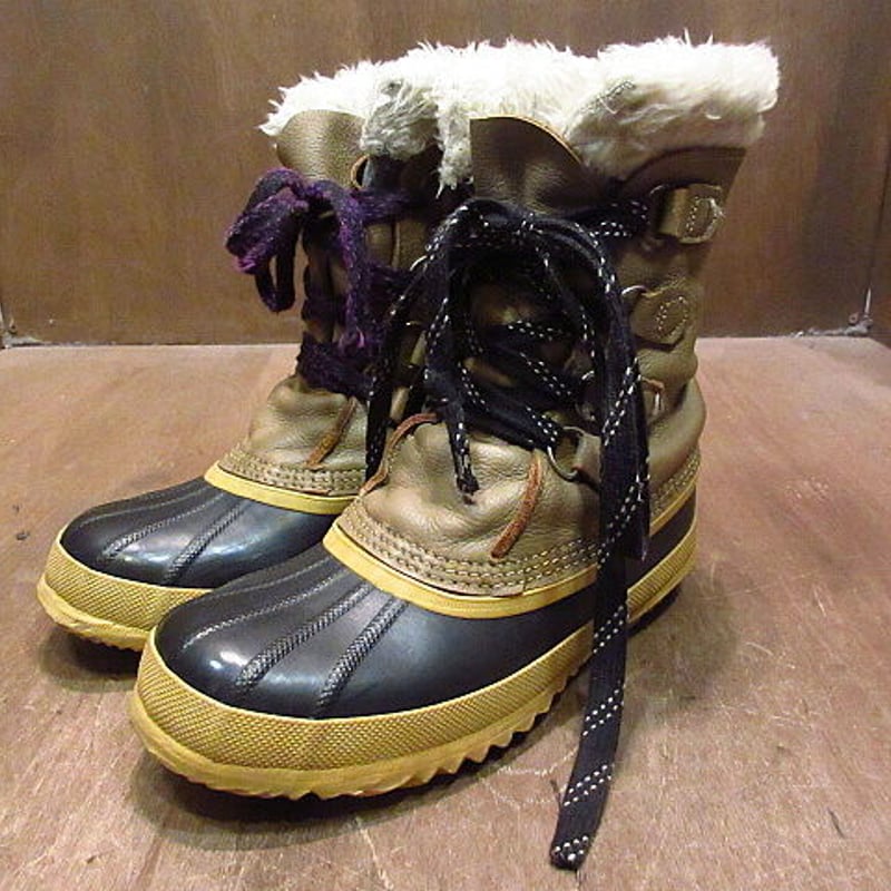 ビンテージ○SOREL MANITOUスノーブーツ8○210112n7-m-bt-26cm ソ