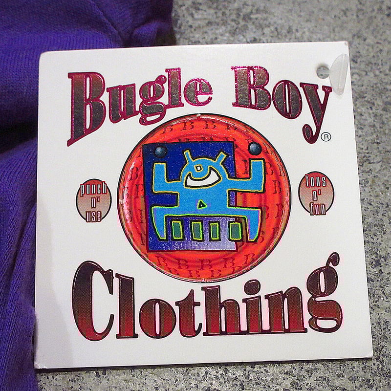 ビンテージ90's○DEADSTOCK BUGLE BOYキッズプリントコットンT