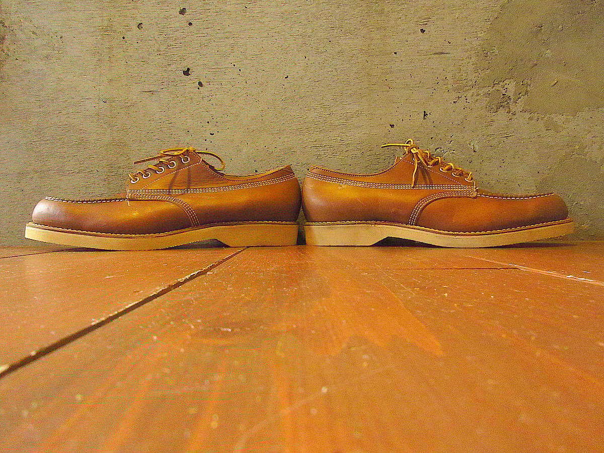 ビンテージ70's○DEADSTOCK THOROGOODローカットワークブーツ茶size 1