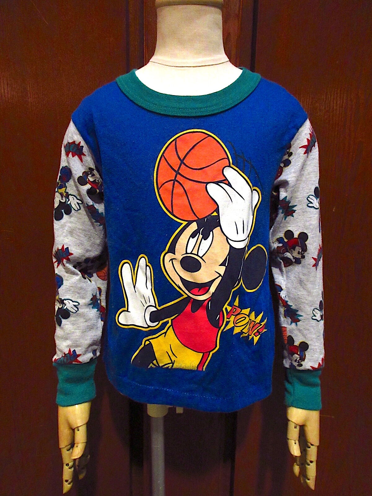 ビンテージ80's90's○MICKEY'S STUFFキッズ長袖Tシャツsize 5