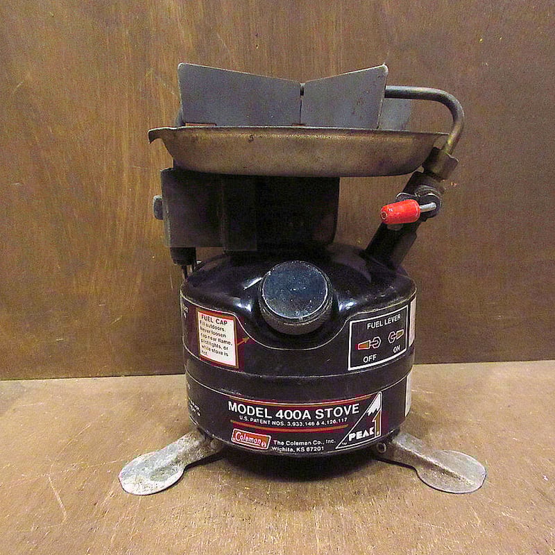 ビンテージ80's○Coleman Peak1 Model 400Aシングルバーナー黒 ビンテージ80's○Coleman Peak1 Model 400Aシングルバーナー黒