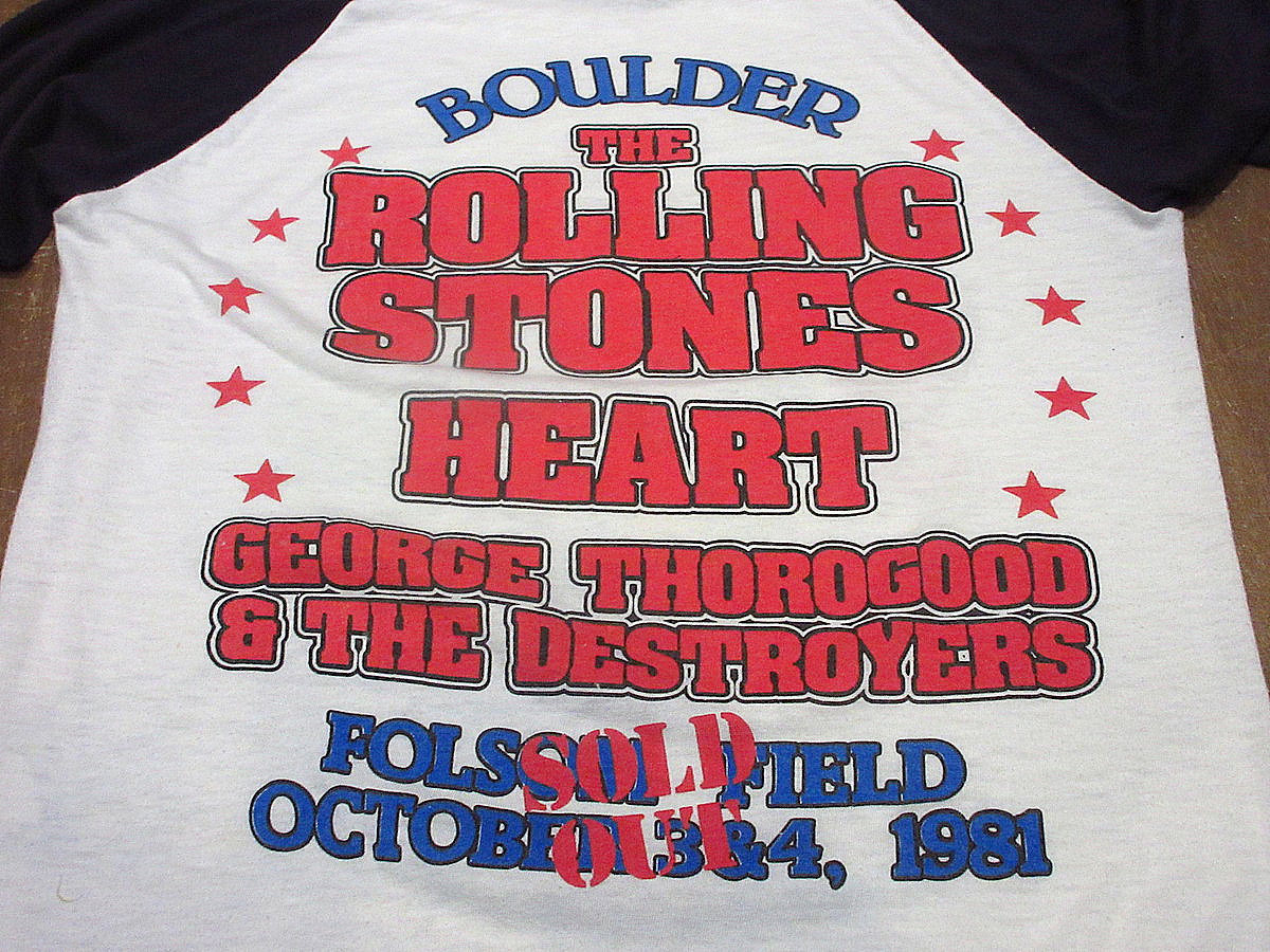 The Rolling Stones ラグランTシャツ ヴィンテージ ビンテージ90's○THE ROLLING STONESプリントラグランTシャツ白×黒size