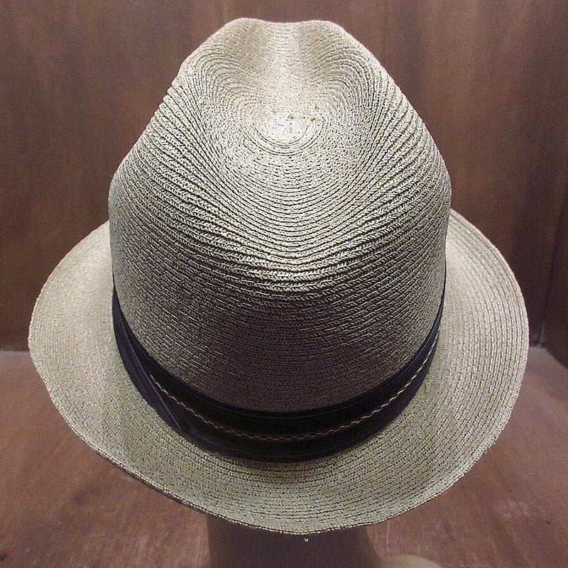 ビンテージ60's○BEAVER BRAND HATSストローハットsize 7 1/8○23...