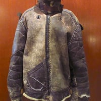ビンテージ40's●USAF B-3ムートンフライトジャケットsize 46R●250127m1-m-jk-mltミリタリー空軍アウター古着