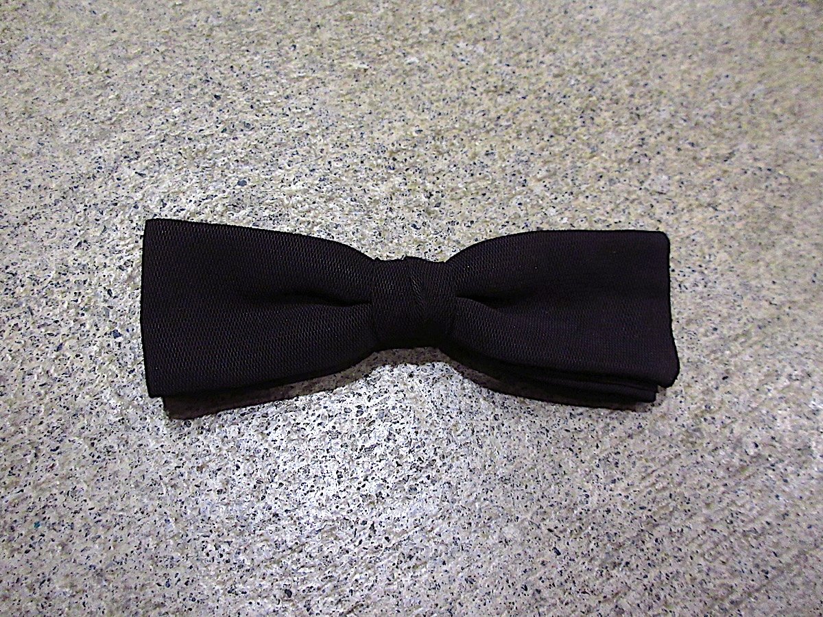 ビンテージ~60's○クリップ式蝶ネクタイ黒○251019n5-bwtブラック