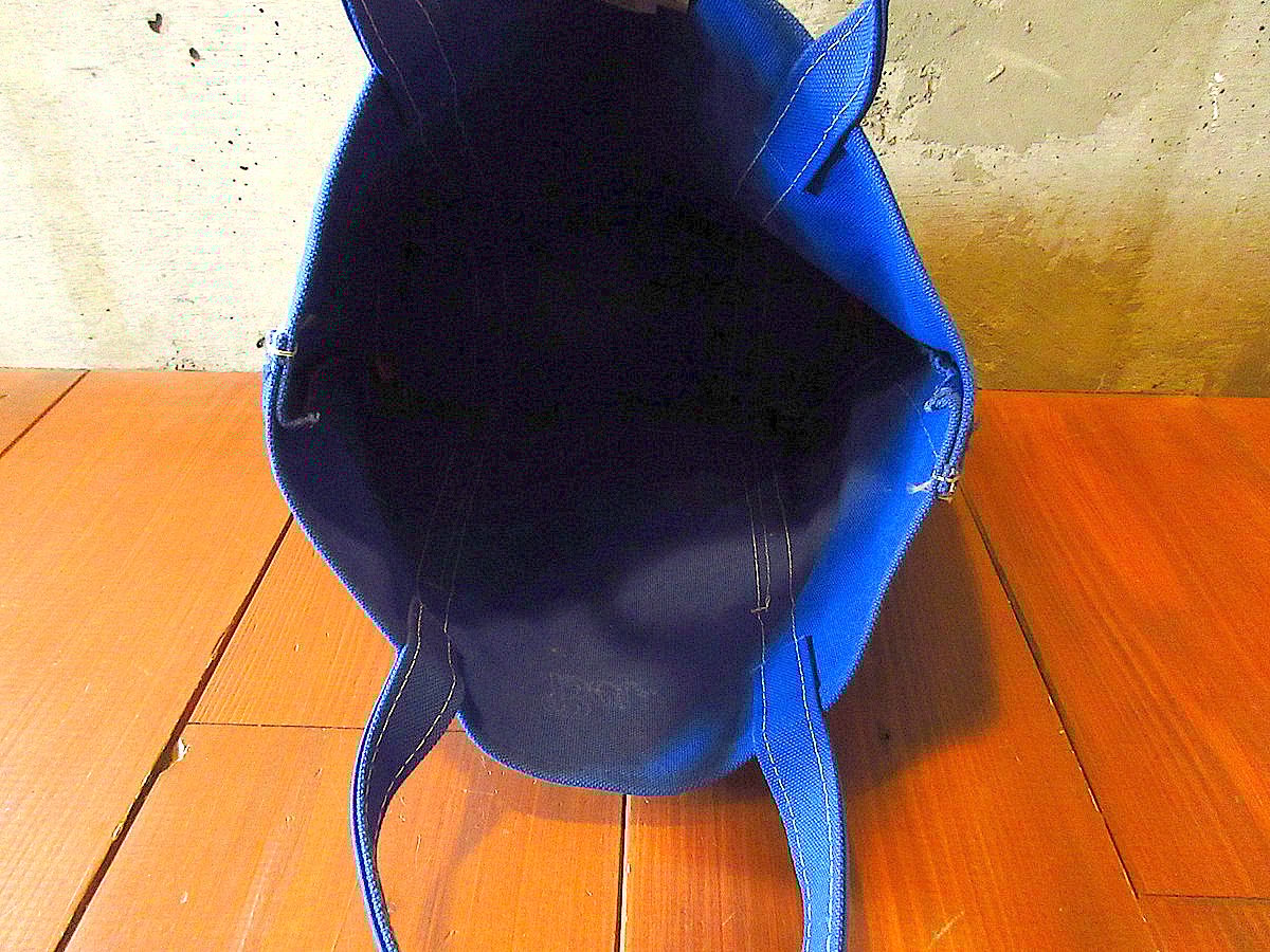 MADE IN U.S.A. L.L.Beanキャンバストートバッグ青×赤○231112j8-
