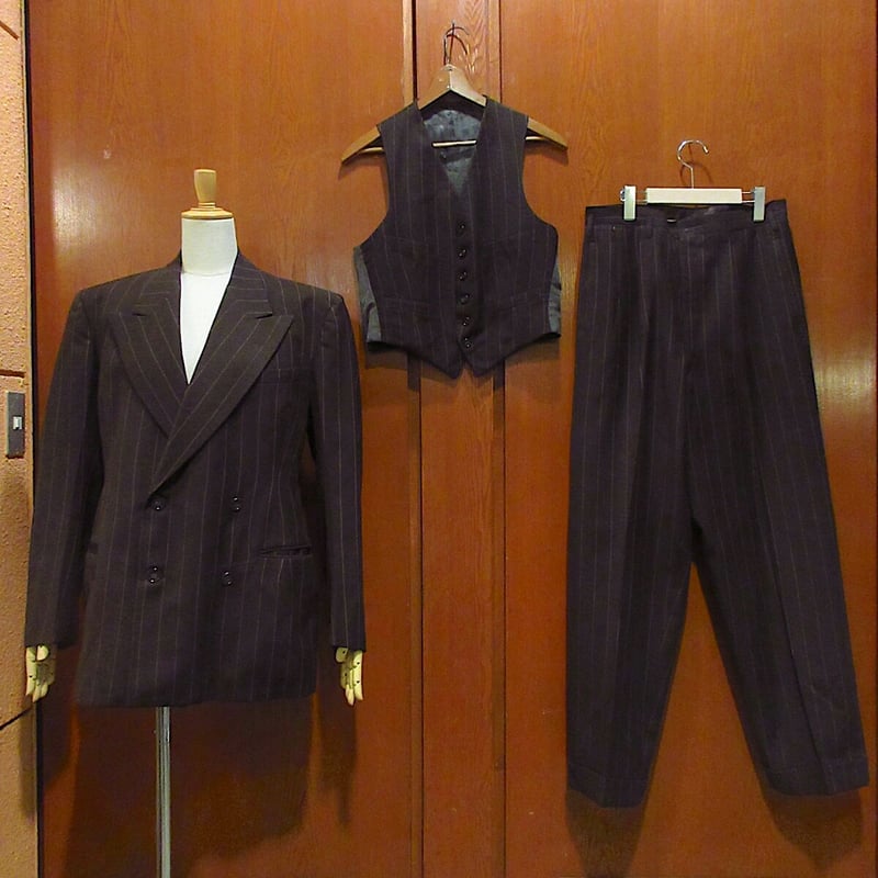 希少】1940s vintage ヴィンテージ 3piece suit スーツ