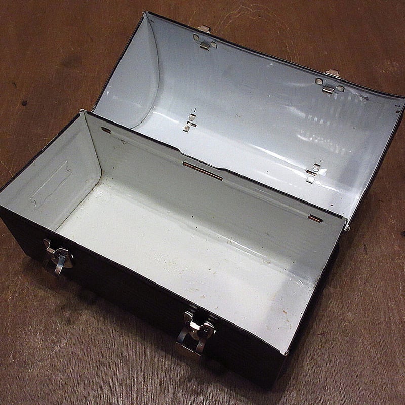 ビンテージ○Thermosメタルランチボックス黒○210411n5-bxs サーモス