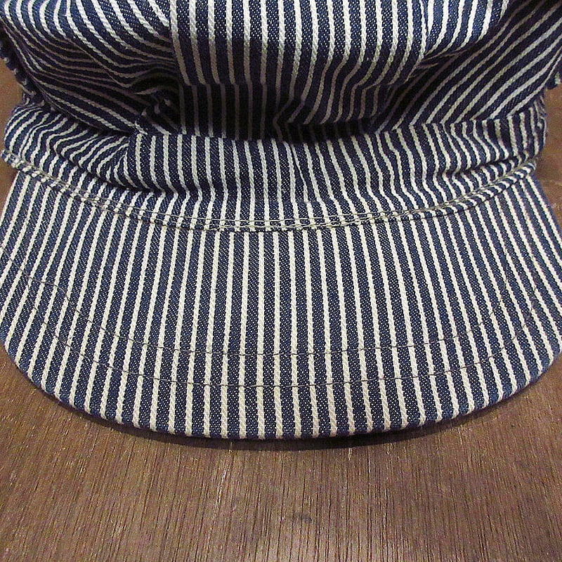 ビンテージ60's70's○ヒッコリーストライプワークキャップ