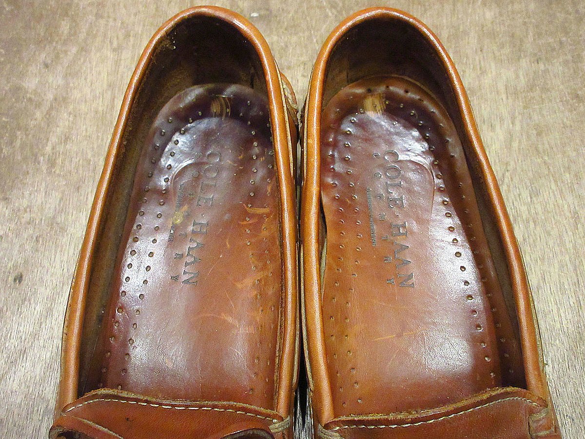 ビンテージ○COLE-HAANタッセルローファー茶size 9C○240303i2-m-lf-
