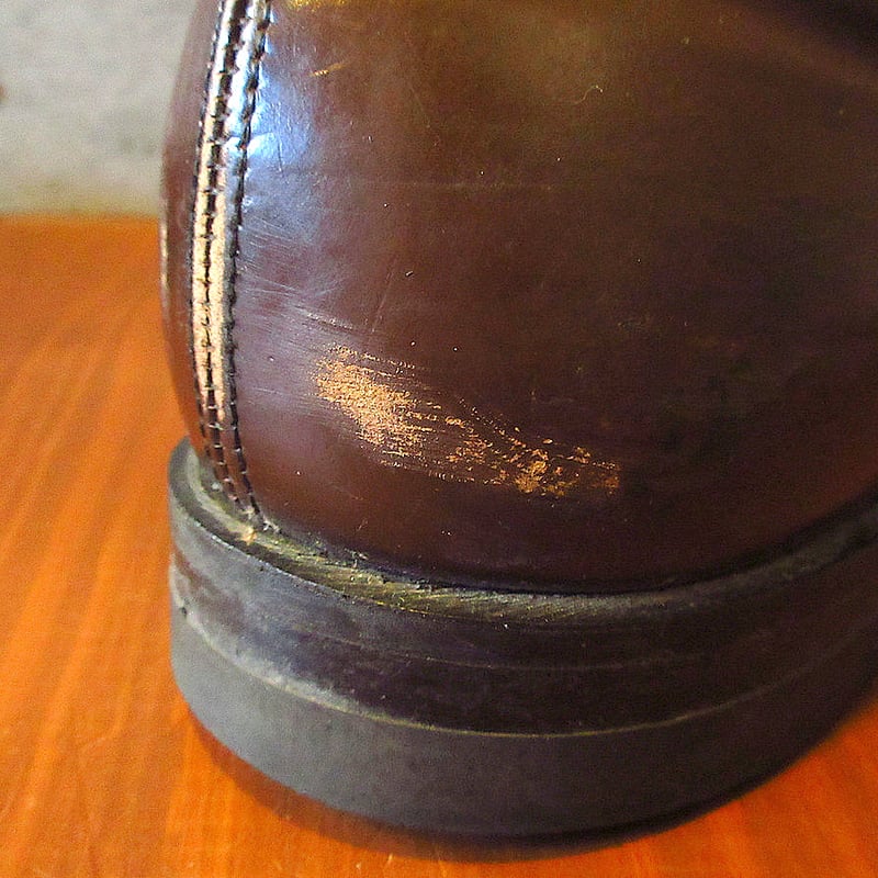 ビンテージ70's○Uチップシューズ茶size 9EE○231127k8-m-dshs-27c