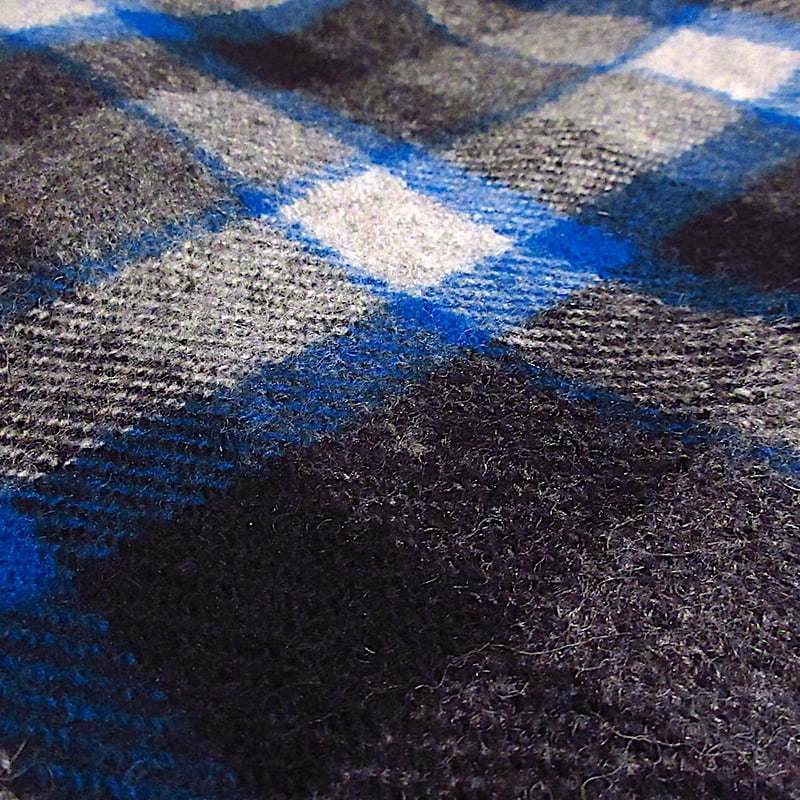 ビンテージ30's○PENDLETONチェックウールブランケット約192cm×約174cm