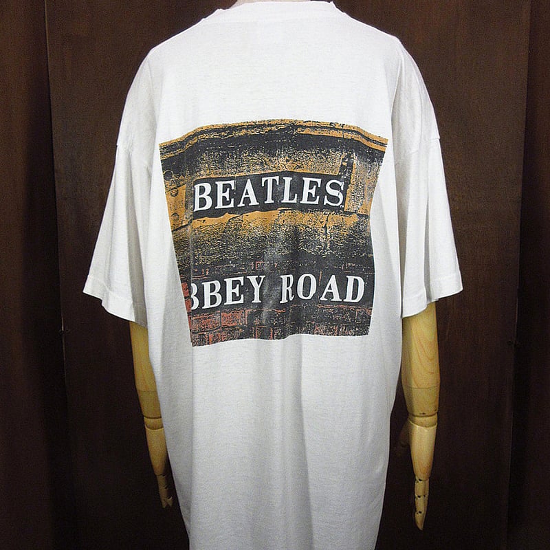 ビンテージ90's○THE BEATLES ABBEY ROADプリントTシャツ白size X ビンテージ90's○THE BEATLES ABBEY ROADプリントTシャツ白size X