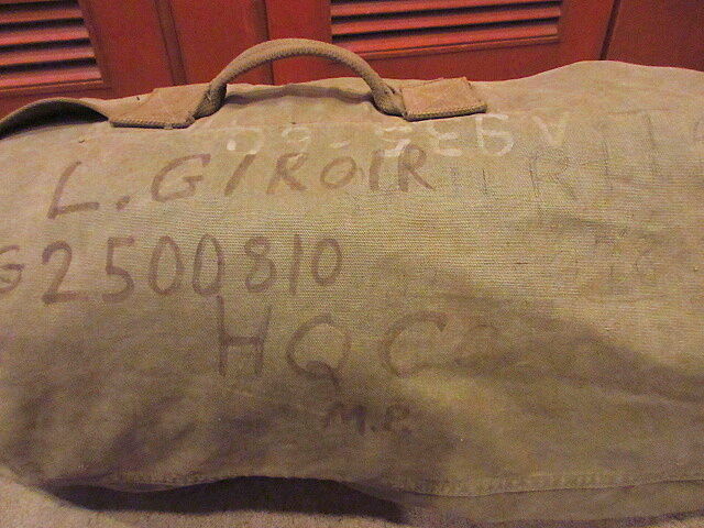 40's〜50's ヴィンテージ ハンドペイント ヘビーダッフルバック スカル