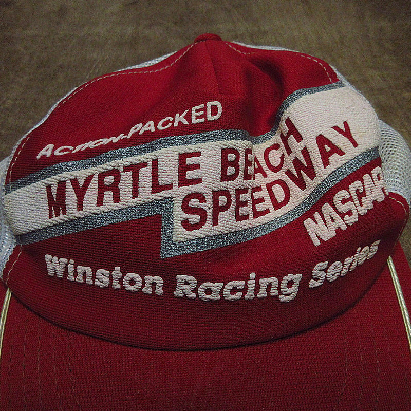 ビンテージ80's○Winston Racing Seriesスナップバックキャップ赤×白○2