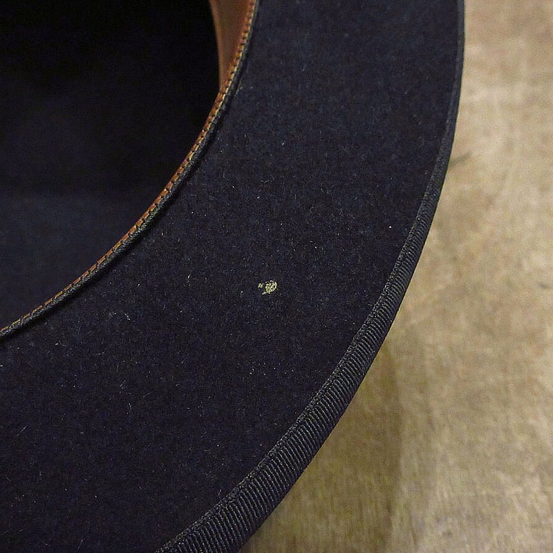 ビンテージ~30's○THE MILTONボーラーハット黒size 6 3/4