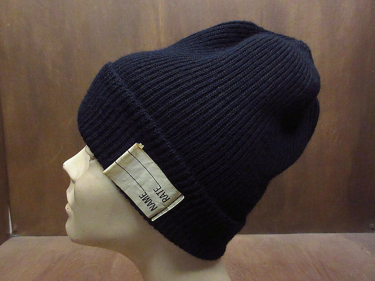 ビンテージ40's○U.S.NAVYワッチキャップ○230126i2-m-cp-kntミリタリ...