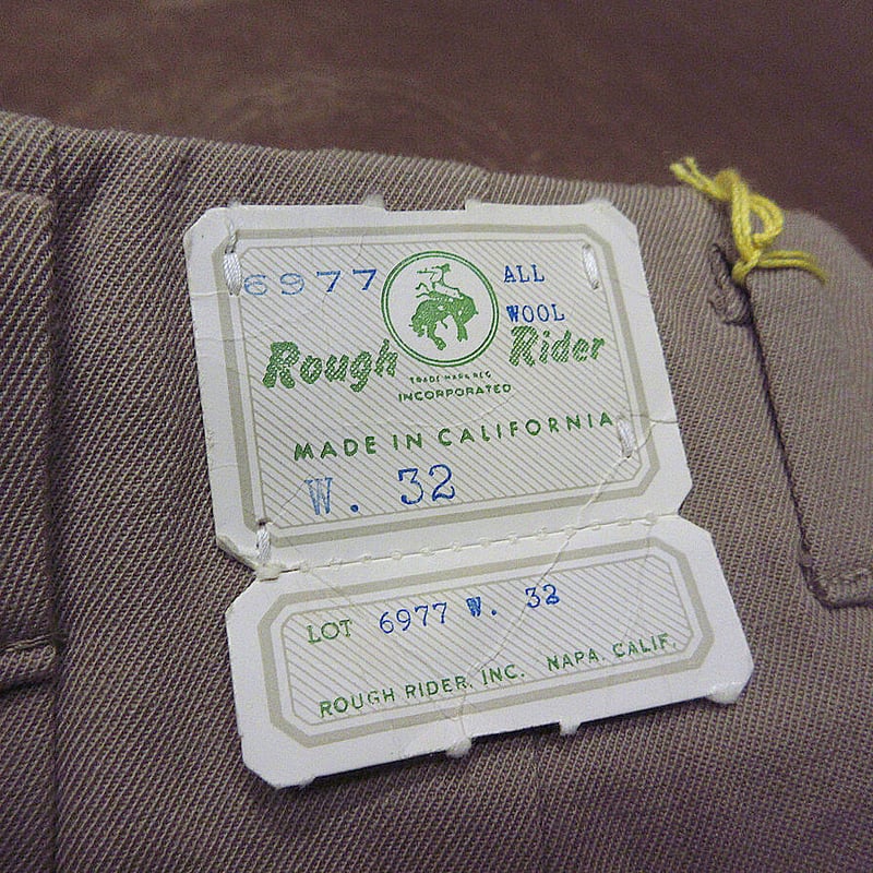 ビンテージ50's○DEADSTOCK Rough Riderギャバジンウール ビンテージ50's○DEADSTOCK Rough Riderギャバジンウール