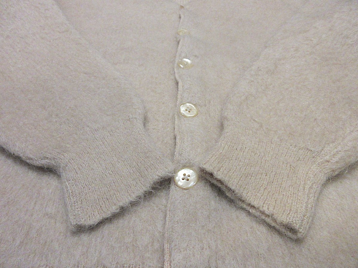 ビンテージ60's○Penneysモヘアニットカーディガン生成りsize L ビンテージ60's○Penneysモヘアニットカーディガン生成りsize L