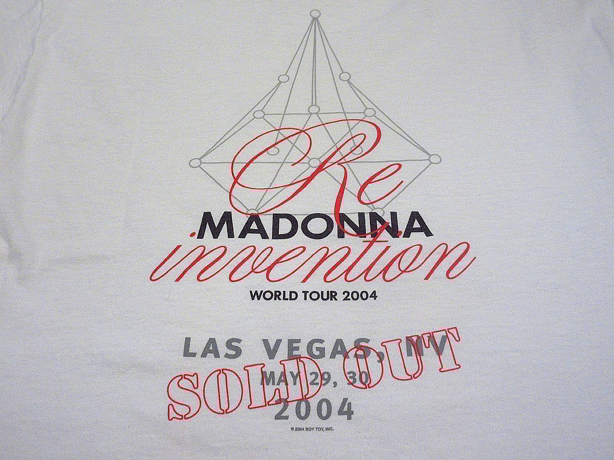 ビンテージ2000's○MADONNA 2004年ワールドツアーTシャツ白size