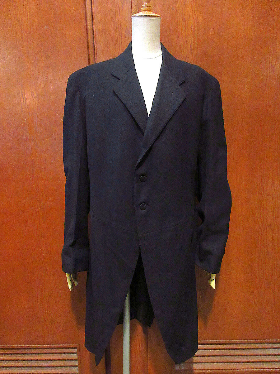 ビンテージ1900's○J. W. COATS & CO.モーニングコート黒○220104s1...