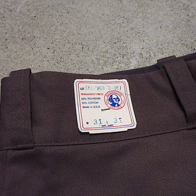 1970's USA製 ワークパンツ 70s USA製 OSHKOSH B'GOSH ワークパンツ グレー 34 - Sixpacjoe Web Shop
