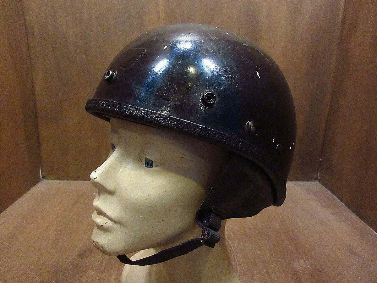 8*O様 60s BUCO ブコハーフヘルメット ビンテージハーフヘルメット　B ビンテージ60's○Buco?ハーフヘルメット黒○230119i1-hlmt 1960sブコバ