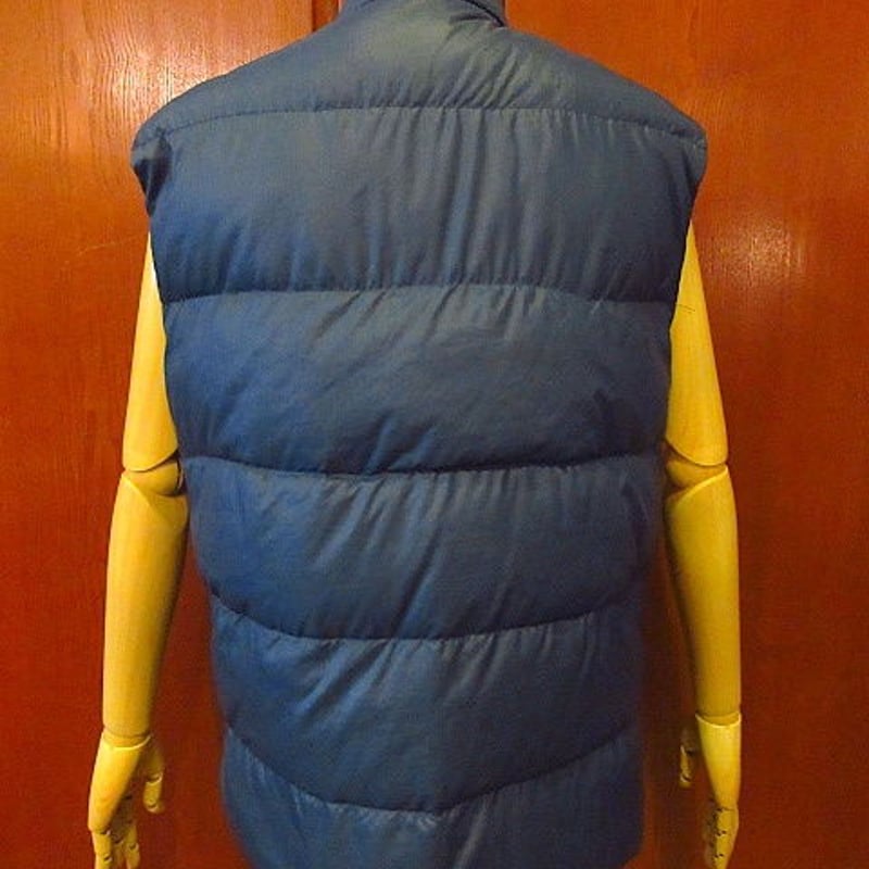 ビンテージ80's○Eddie Bauerダウンベスト紺sizeS○200606f2-m-vs