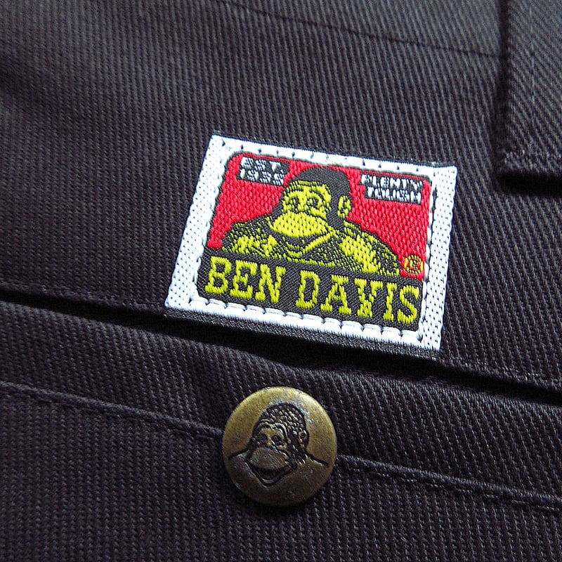 ビンテージ90's○DEADSTOCK BEN DAVISワークパンツ黒表記W42L29○24