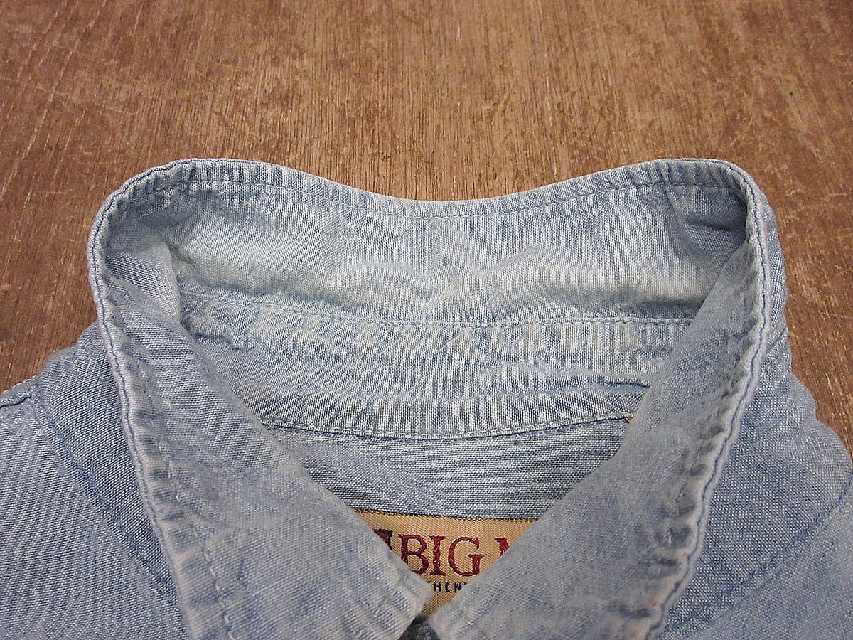 ビンテージ90's○BIG MACシャンブレーシャツsize L○241014i1-m