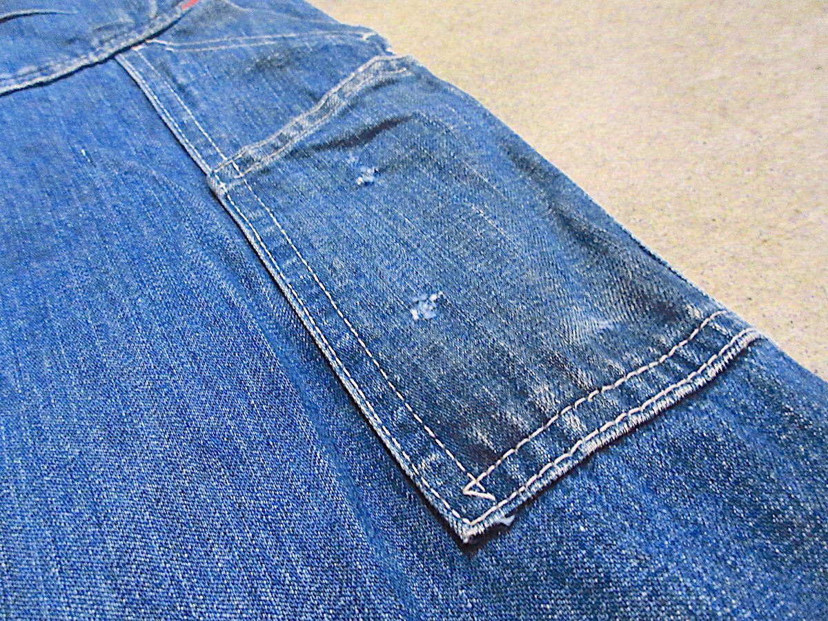 ビンテージ40's50's○POWR HOUSEデニムオーバーオール実寸W84cm○25081