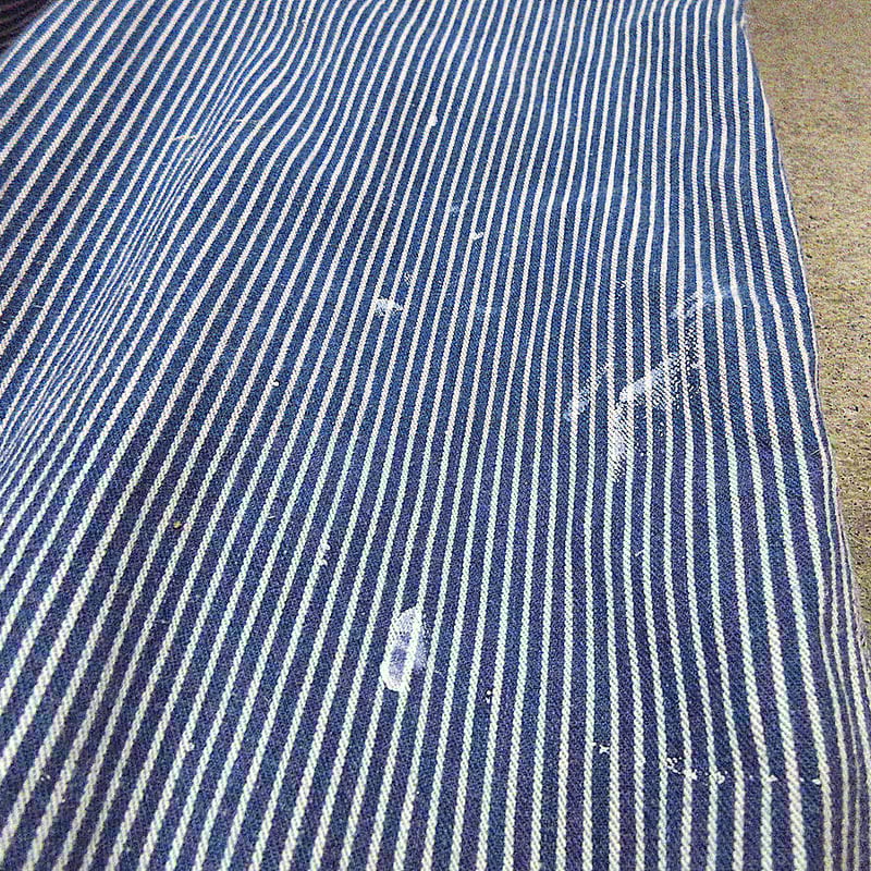 Vintage 70's Lee ヒッコリー オーバーオール ビンテージ70's○Leeヒッコリーストライプオーバーオール実寸