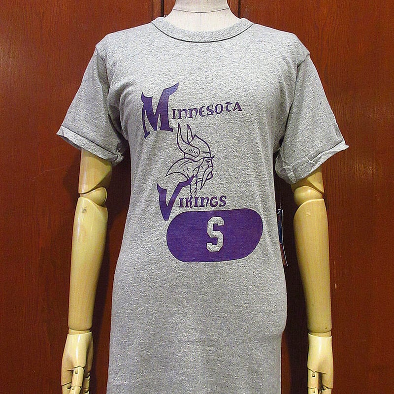 ビンテージ80's○DEADSTOCK ChampionトリコタグMINNESOTA VIKI