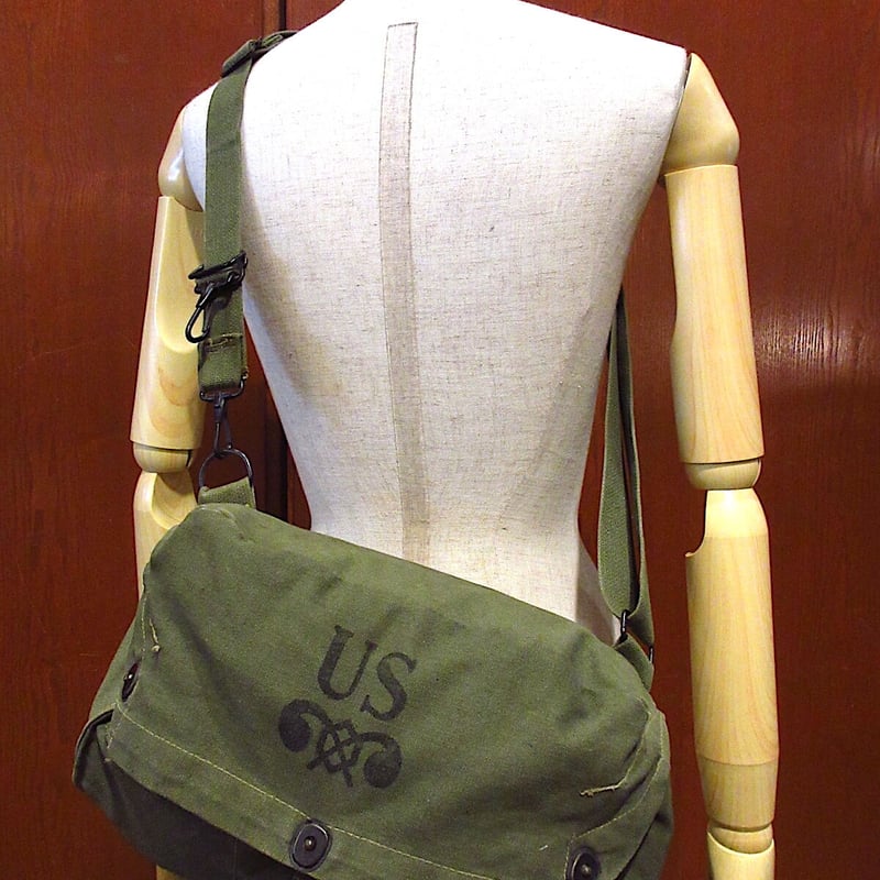 ビンテージ40's○U.S.ARMYガスマスクバッグ○220819c5-bag-shd 194