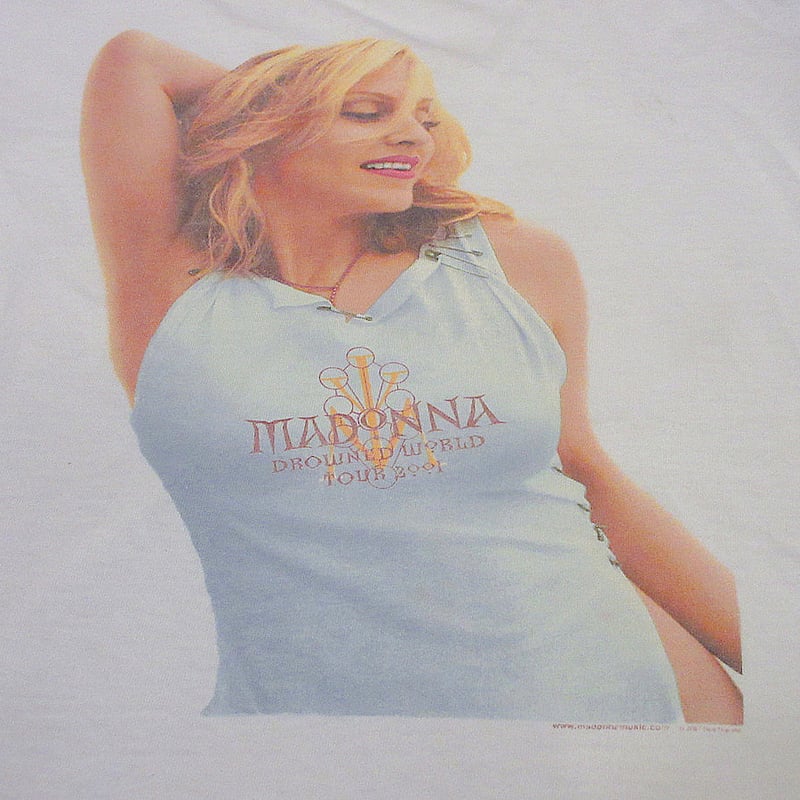 ビンテージ2000's○MADONNA 2001年ツアーTシャツ白size M