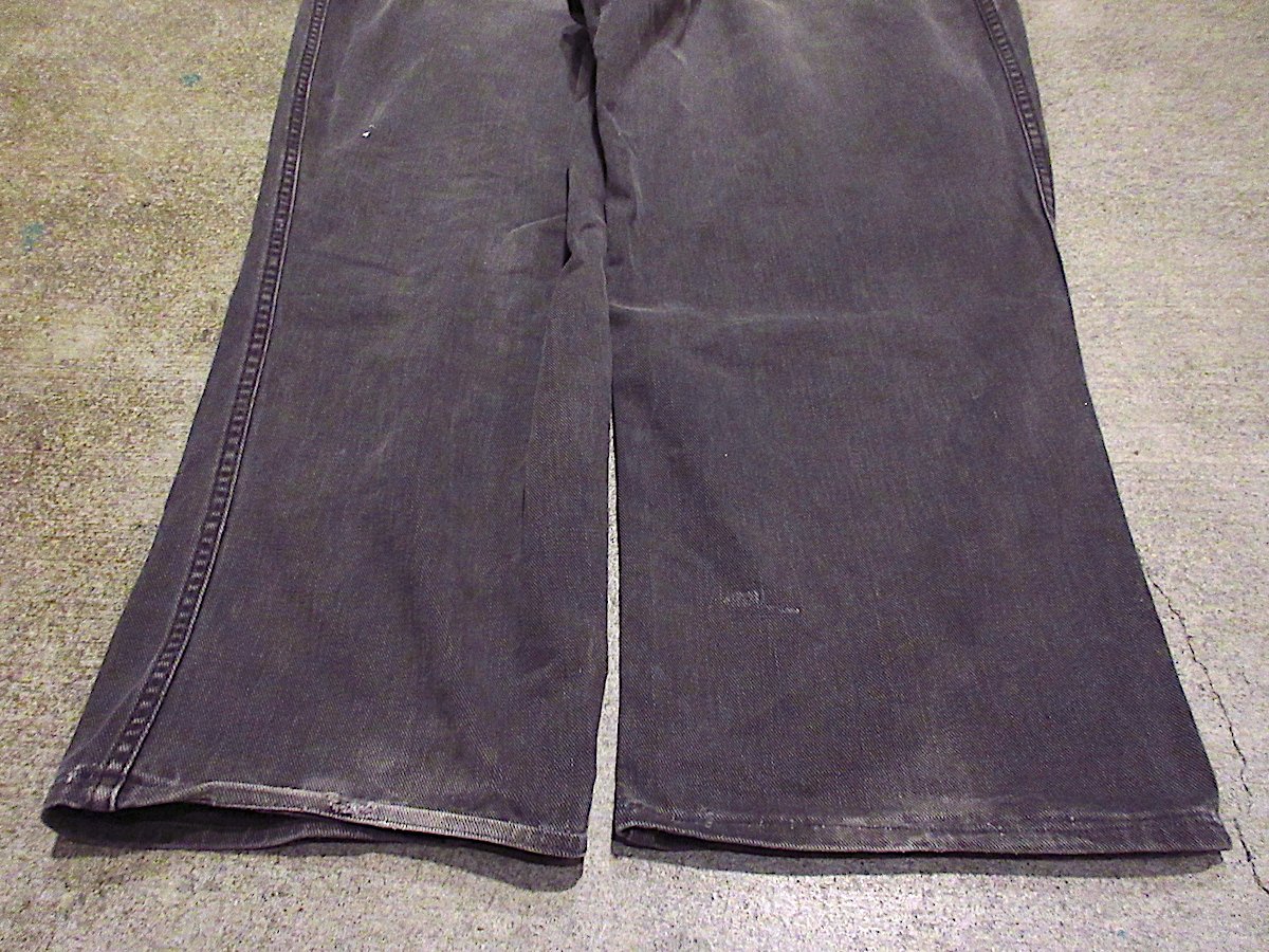 ビンテージ60's70's○Leeフリスコジーンズ黒実寸W106cm○231216m1-m-p