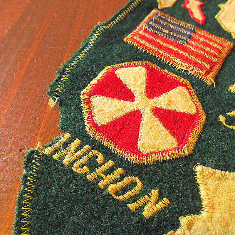 ビンテージ50's○RETURNED FROM HELL KOREAフェルトパッチ○24021