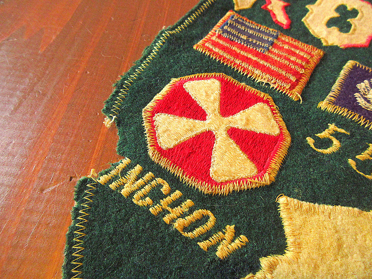 ビンテージ50's○RETURNED FROM HELL KOREAフェルトパッチ○24021