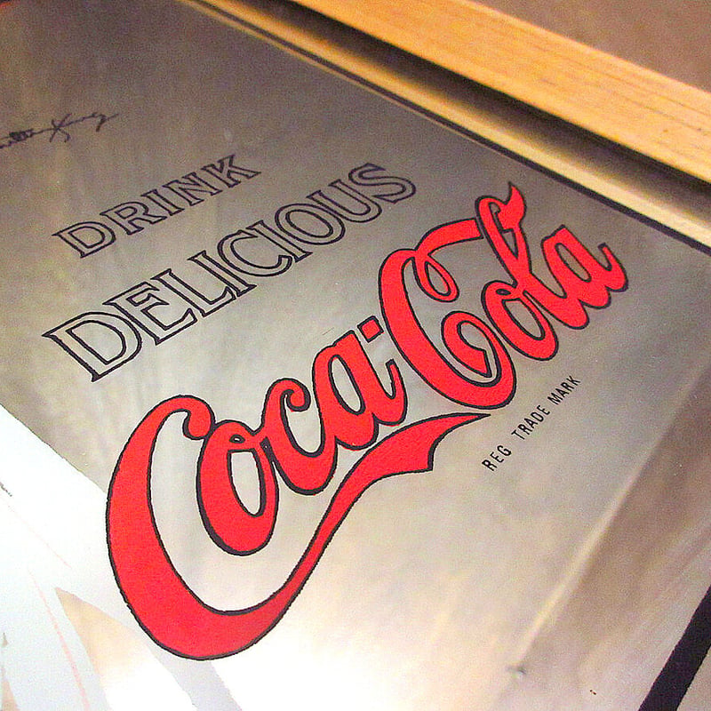 ビンテージ○Coca Cola壁掛けパブミラー○220704k6-sign雑貨インテリア