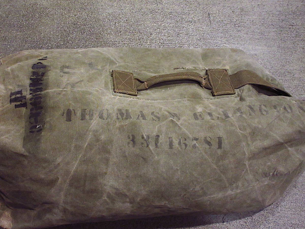 ビンテージ US キャンバス ダッフルバッグ 米軍 ミリタリー ステンシル ビンテージ US キャンバス ダッフルバッグ 米軍 ミリタリー