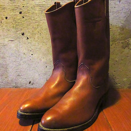 希少　レア　レザーウエスタンブーツ 黒と赤　希少　年代物 CATEGORY ブーツ | cozy vintage