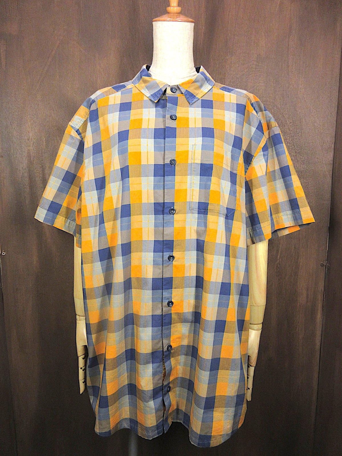 ARC'TERYXチェック柄半袖シャツsize XL○250708n2-m-sssh-otアー