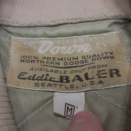 ビンテージ50's●Eddie Bauerキルティングダウンジャケットsize M●241119j5-m-jk-ot古着1950sエディバウアー雪タグ初期