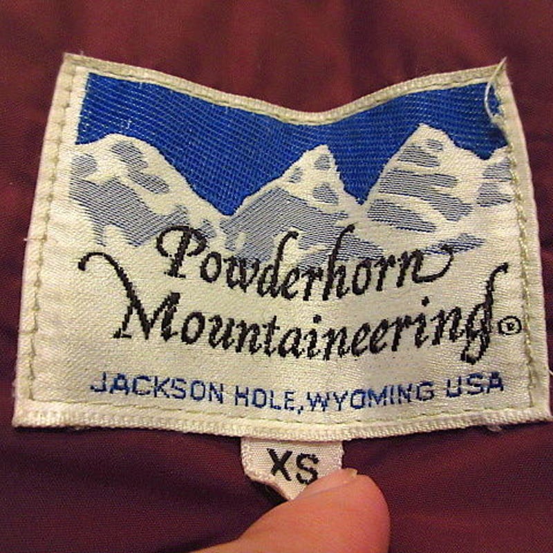 ビンテージ80's○Powderhorn Mountaineeringスリートーンダウンベスト