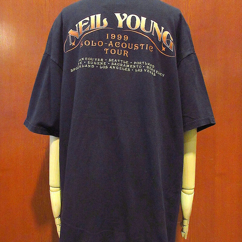 ビンテージ90's○NEIL YOUNGツアーTシャツsize XL○230328j2-m-t