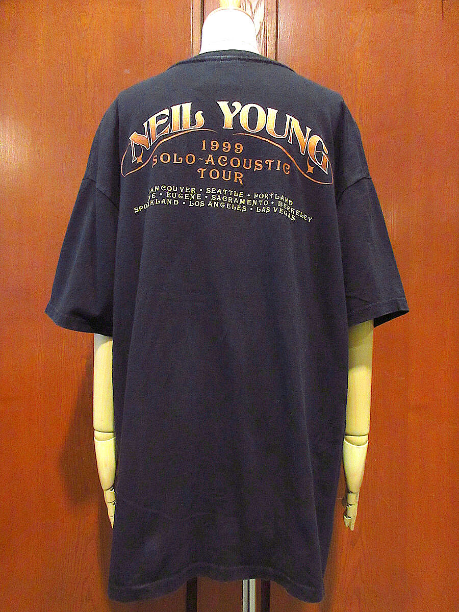 ビンテージ90's○NEIL YOUNGツアーTシャツsize XL○230328j2-m-t